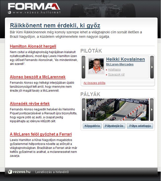 Hírlevél információk 1 Hírlevél információk 1