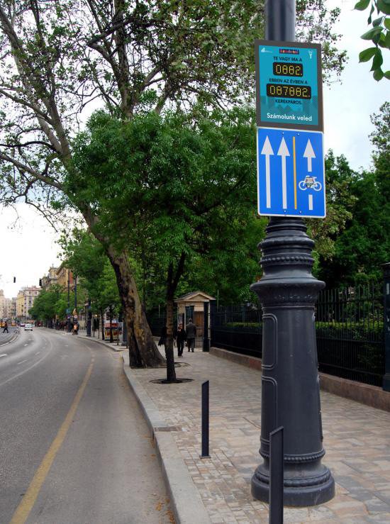 Kerékpáros forgalomszámláló Budapesten 5