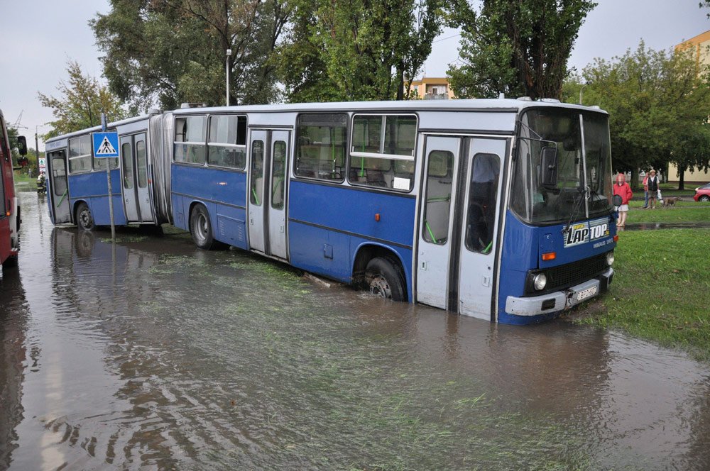 A nap képe – BKV-busz az árokban 3