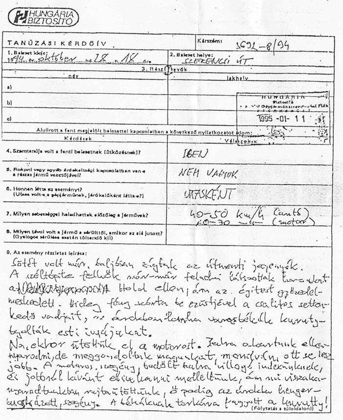 Ez minden idők legviccesebb kárbejelentője 1 Ez minden idők legviccesebb kárbejelentője 1