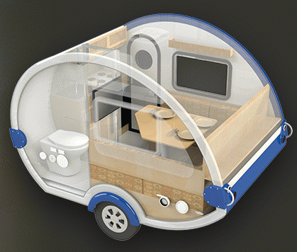 Életnagyságú, működő lakókocsi legóból, beszarás! 7 Életnagyságú, működő lakókocsi legóból, beszarás! 7