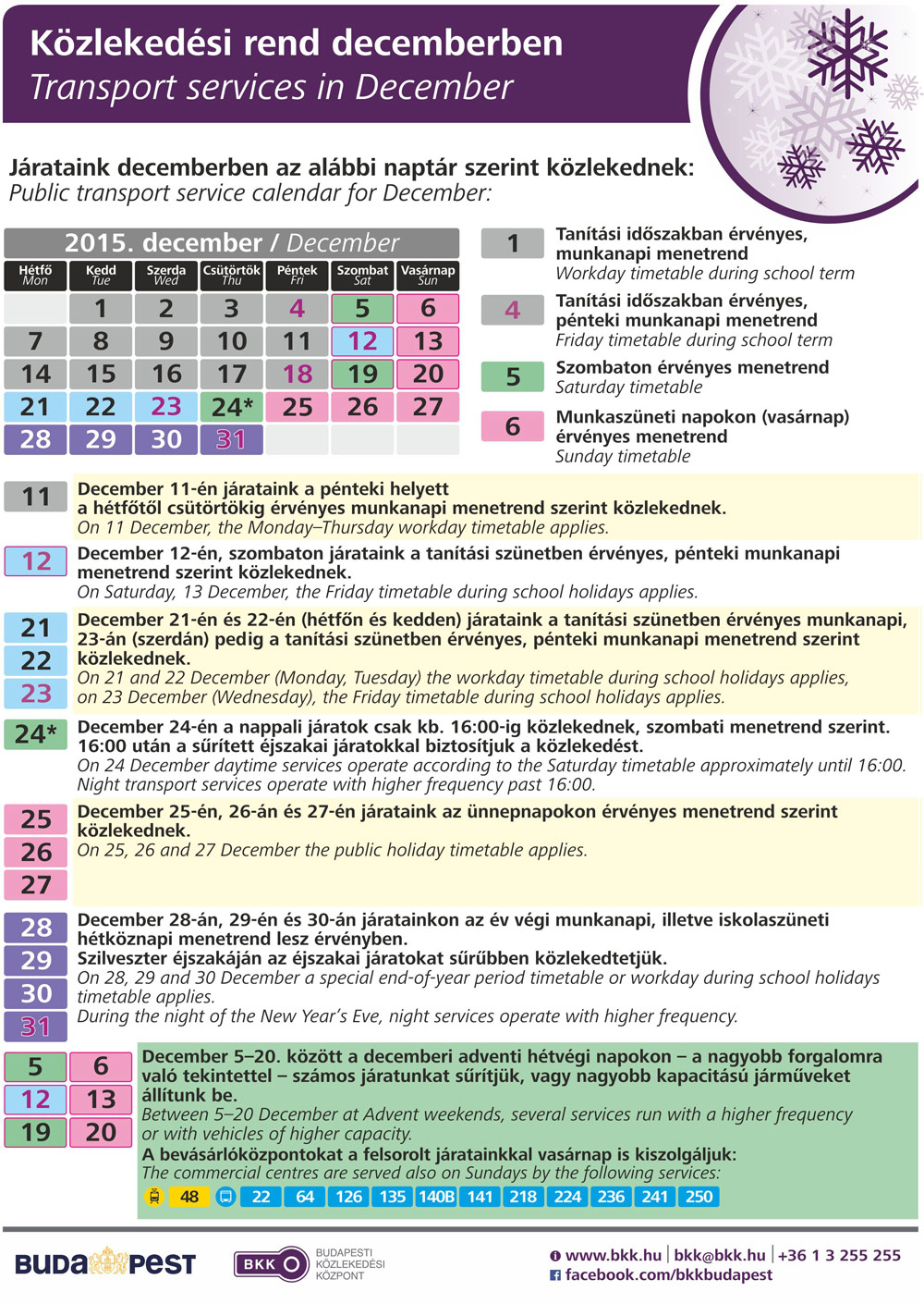 Ezek az adventi hétvégék BKK-s szerencseszámai 4